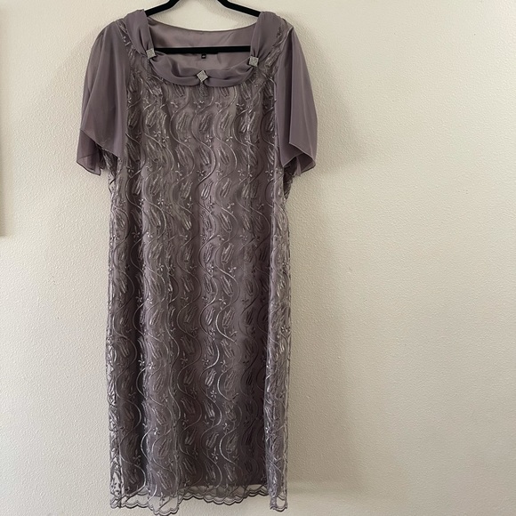 Dresses & Skirts - Maria&Fashion MIDI Lace Special Ocasion Mom of the Bride Dress Size Eur 44/US10